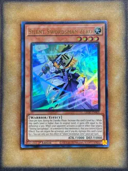 Yugioh Silent Swordsman Zero LEDE-EN002 Ultra Rare 1st Ed NM - Image 1