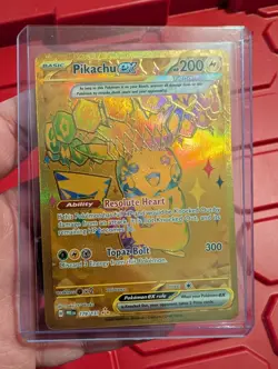 Pokemon Pikachu Ex 179/131 Sv: Prismatic Evolutions Hyper Rare Full Art Holo EX - Image 1