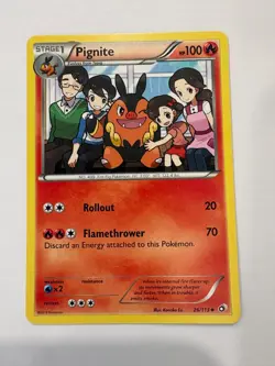 Pokemon TCG BW Legendary Treasures Pignite 26/113 Regular - Image 1