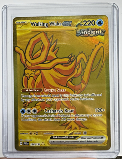 Pokemon Prismatic Evolutions Walking Wake ex 178/131 Holo Full Art Gold NM - Image 1