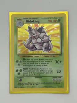 Pokemon Nidoking Base Set Holo Rare 11/102 90 HP 1999 - Image 5