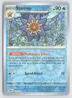 Starmie 121/165 Pokemon 151 Reverse Holo Rare Near Mint - Image 1