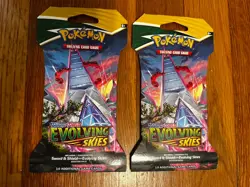 X2 Pokemon TCG: Sword & Shield - Evolving Skies Sleeved Booster Pack - Image 1