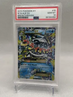 2015 Pokemon XY Breakthrough #35 M Glalie EX PSA 10 🔥Low Pop🔥 - Image 1