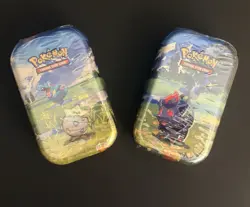 2 Pokemon Mini Tins Mega Evolution Ascended Heroes Sealed. - Image 1