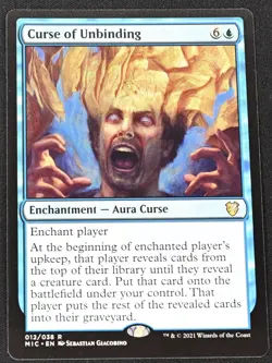 Curse of Unbinding #012/038 Commander Innistrad MTG Rare NM Magic Card - Image 1