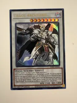 Yugioh Chaos Archfiend Ultra Rare PHHY-EN039 Photon Hypernova 1st Edition NM - Image 1