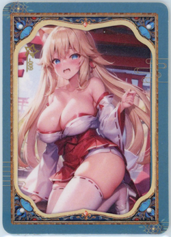 ❤OOYAMATSUMI - Goddess Story Anime Waifu Doujin Card - MIDNIGHT GIRL - CP-009 - Image 1