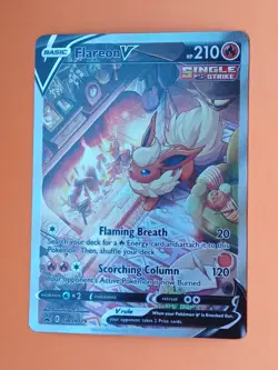 Pokemon Sword & Shield Flareon V Promo Card SWSH 180 Collection Box - Image 2