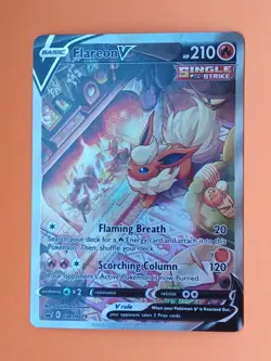 Pokemon Sword & Shield Flareon V Promo Card SWSH 180 Collection Box - Image 3