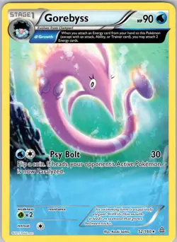 Gorebyss 52/160 Rare Primal Clash LP - Image 1