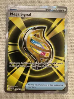 Mega Signal 171/132 Me01: Mega Evolution Holo Pokemon NM - Image 1