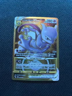 Pokemon Mewtwo VSTAR Holo Card TCG Secret Rare 086/078 - Image 1