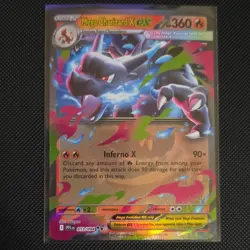 Pokemon TCG Mega Charizard X ex Full Art Holo 013/094 Me02: Phantasmal Flames - Image 1
