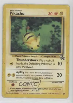 Pikachu (The Power of One) Pokemon WOTC Black Star #27 1999 - Image 1
