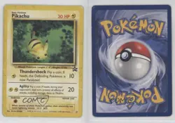 Pikachu (The Power of One) Pokemon WOTC Black Star #27 1999 - Image 3