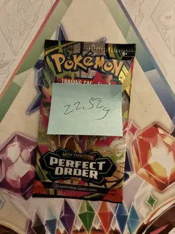 VERY HEAVY! 🔥22.52g Pokemon TCG Perfect Order Booster Pack Factory Sealed ✅ - Image 2