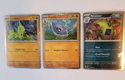 Pokemon Tyranitar Pupitar Larvitar Cosmo Holo Promo Set Triple Whammy Tin Exclus - Image 1
