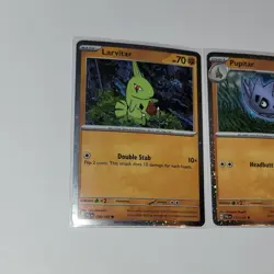 Pokemon Tyranitar Pupitar Larvitar Cosmo Holo Promo Set Triple Whammy Tin Exclus - Image 3