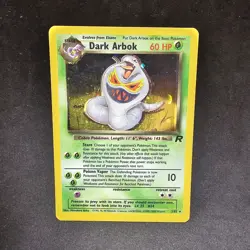 Dark Arbok 2/82 - Holo Shift Error Misprint Pokemon TCG - MP/HP - Image 1