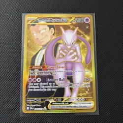 Pokemon Destined Rivals, Team Rocket's Mewtwo ex gold 240/182 - Image 1