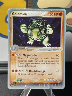 Pokemon TCG Golem ex 91/97 Dragon Ultra Rare Holo Vintage 2003 - Image 1