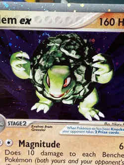 Pokemon TCG Golem ex 91/97 Dragon Ultra Rare Holo Vintage 2003 - Image 2