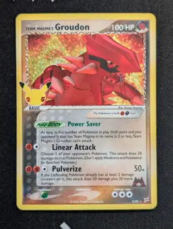 Team Magma's Groudon 9/95 Celebrations: Classic Collection Pokemon NM Holo - Image 1
