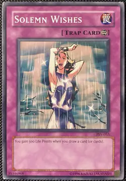 Solemn Wishes PSV-055 Pharaoh's Servant Unlimited *DAMAGED* Yugioh Card - Image 1