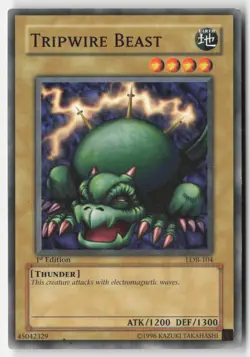 Yugioh - Tripwire Beast LOB-104 1st Edition - The Legend of Blue Eyes White Drag - Image 1