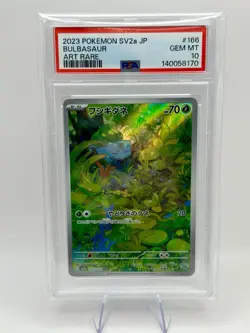 PSA 10 Bulbasaur 166/165 AR SV2a 151 Japanese Pokemon Card - Image 1