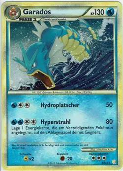 Pokemon Trading Card Game Heartgold Soulsilver No. 4/123 Garados Holo German - Image 1