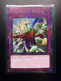Yu-Gi-Oh! TCG Dimensional Prison Platinum Secret Rare Card RA04-EN132 Near Mint - Image 1