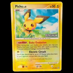 Pichu 45/100 Reverse Holo - Platinum Stamped Promo Pokemon Card - HP - Image 1