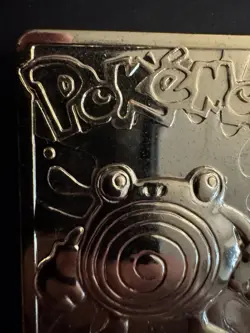 1999 23k Gold Plated Pokemon Trading Card Burger King Promo #61 Poliwhirl - Image 2