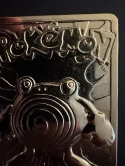 1999 23k Gold Plated Pokemon Trading Card Burger King Promo #61 Poliwhirl - Image 3