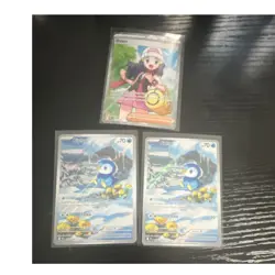Pokemon TCG Holo Dawn & Piplup 3 Card Lot English Collectible Nintendo - Image 1