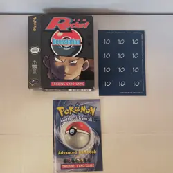 Pokemon Team Rocket Devastation Theme Deck Box and Rulebook Only No Cards - Image 1