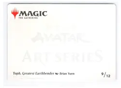 Normal - Toph, Greatest Earthbender Art Card - NM - EN - Image 2
