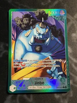 One Piece Card Game - Jinbe - OP11-021 - Leader - Alt Art (Parallel) - Image 1