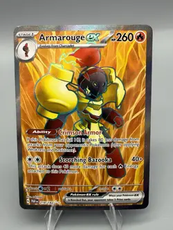 Pokemon Card Armarouge ex 218/182 Paradox Rift Full Art Ultra Rare NM - Image 1