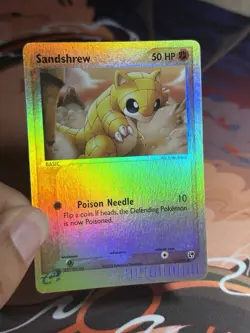 Sandshrew 75/100 EX Sandstorm Reverse Holo Pokemon Card TCG LP NM - Image 3