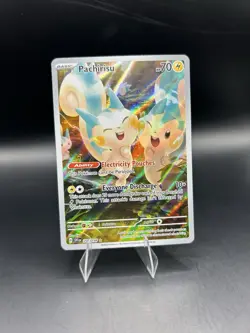 Pokemon TCG Pachirisu Holo Card 208/198 Scarlet & Violet Illustration Rare NM - Image 1