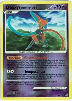 Pokemon Card Awakened Legends No. 26/146 Deoxys Reverse Holo German - Image 1