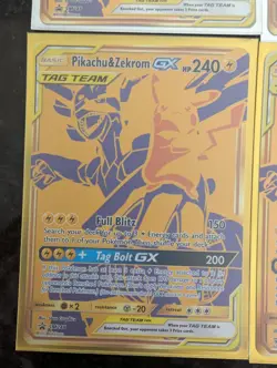 Pikachu & Zekrom GX SM248 Holo Black Star Promo Card NM Condition - Image 3