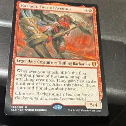 Magic: The Gathering Karlach, Fury of Avernus CLB Mythic Regular Red Tiefling B… - Image 1
