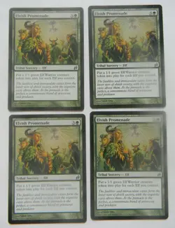 ELVISH PROMENADE : MTG : 2007 : LORWYN : VERY FINE : SET OF 4 - Image 1