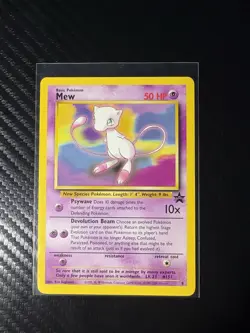 Pokemon Mew Wotc Promo 08/53 Basic 50 HP Regular Promo Psychic Vintage - Image 1