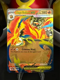 Pokemon Mega Emboar Ex 035 Black Star Promo Ascended Heroes English - Image 1