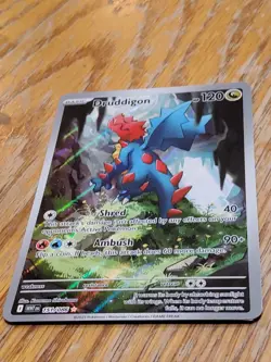 DRUDDIGON 151/086 ILLUSTRATION RARE WHITE FLARE POKEMON - Image 2